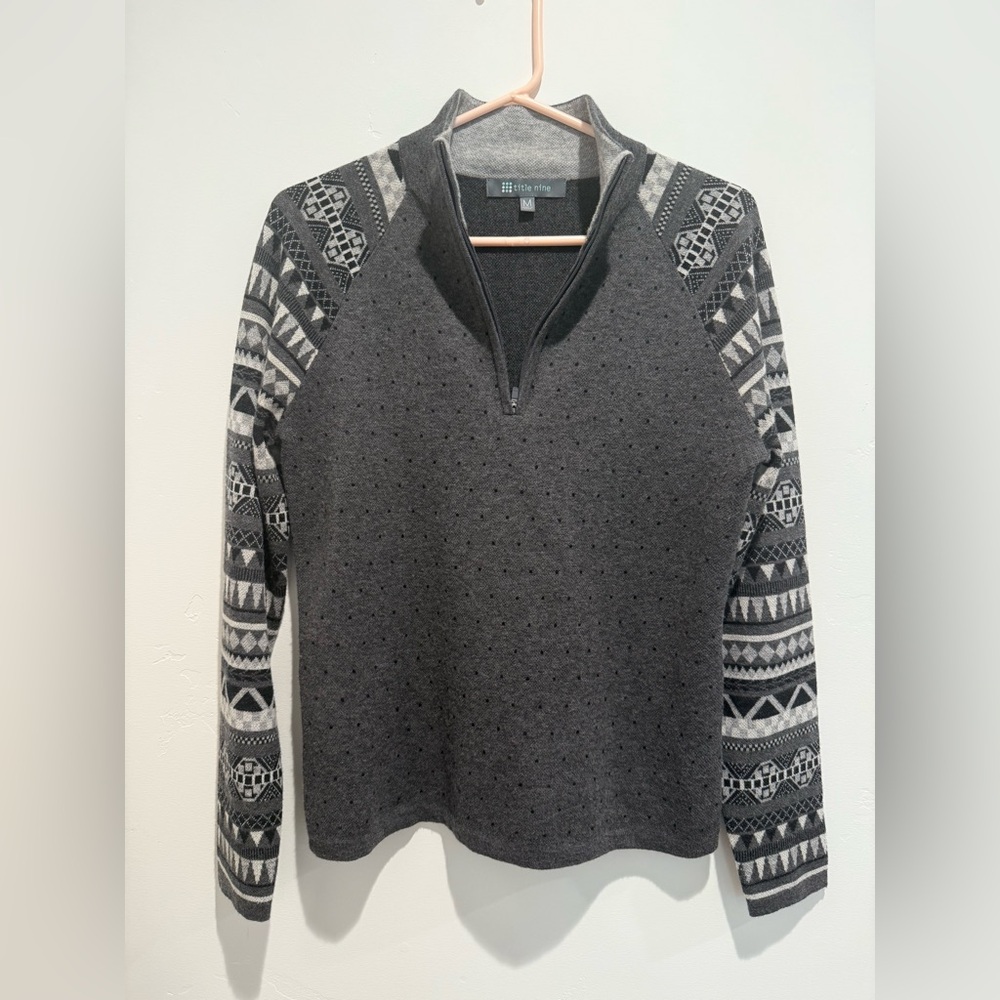 Title nine Super Power 1/4 Zip Sweater -Chamonix wool blend size medium